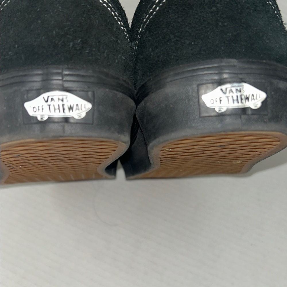 Vans Black Slip-On Loafers with Stitch Detail - Picture 7 of 10